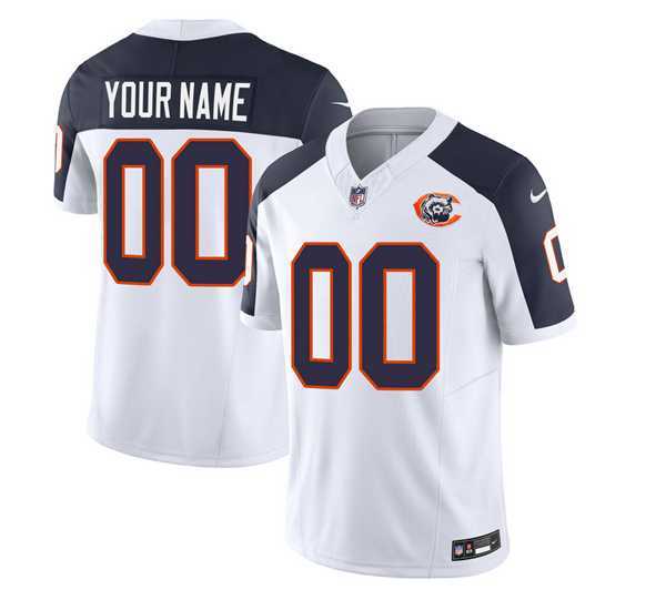 Men's Chicago Bears Active Player Custom 2023 F.U.S.E. White Navy Throwback Limited Football Stitched Jersey,We sell and wholesale Men's Chicago Bears Active Player Custom 2023 F.U.S.E. White Navy Throwback Limited Football Stitched Jersey on line form chian!